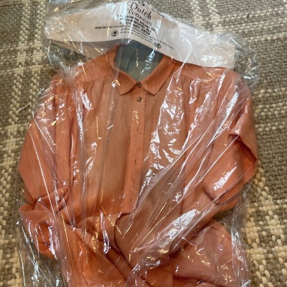 Salmon Button Up Shirt - Picture 1 of 2